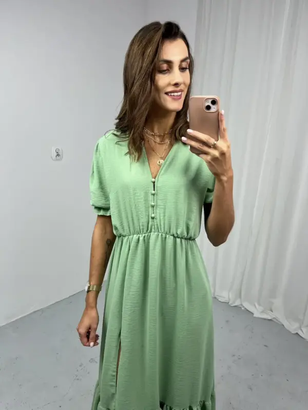 Zielona sukienka midi4
